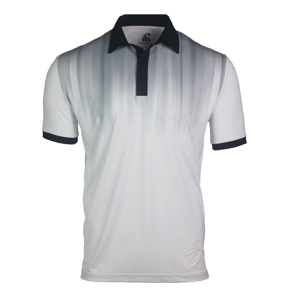 Scorpion21 Fade Grey & Black Golf Polo